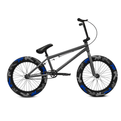 Elite BMX Bicycle 18", 20" & 26" BMX Bike for Teen Bike and Adult Bikes - Freestyle BMX Bike All Models Come with 3 Piece BMX Crankset (Destro Grey, 20")