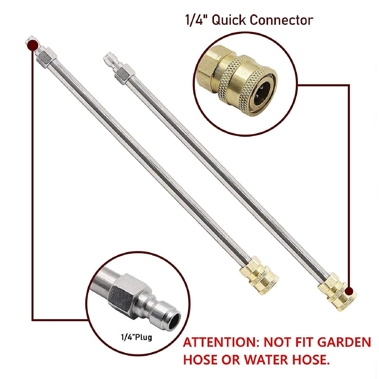 13 Inch Pressure Washer Surface Cleaner, 4000 PSI Power Washer Surface Cleaner Attachment with 4 Wheels, 1/4 Quick Connector, 2 ExWand for Cleaning Driveway, Sidewalk, Garden