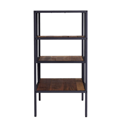 SEI Furniture - Mathry Reclaimed Wood Shelf - Natural - Reclaimed Wood & Iron Metal - Rustic Design - Ideal for Home Offices, Living Rooms, Dens, 31.5" W x 15.75" D x 31.5" H (HZ1058238)
