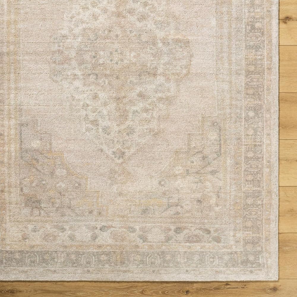 Livabliss x Galey Alix Luciana I Traditional Medallion Area Rug, 8'10" x 12' (9' x 12'), Taupe