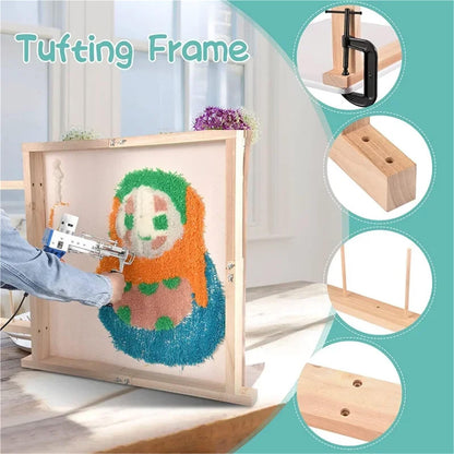 Cross Stitch Frame Large Tufting Frame for Carpet Making, Rug Punch Needle, 60x60/90*90cm(60cm x 60cm)
