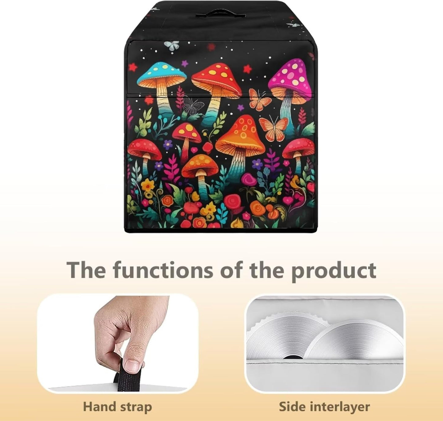Mushroom Meat Slicer Cover, Butterfly Food Slicer Cover for Kitchen Appliances, Dust Cover for Home Decor