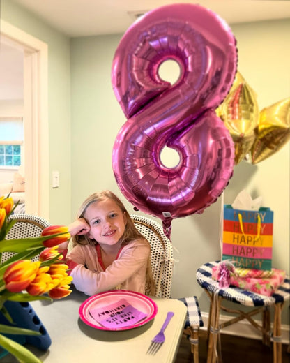 Pink Number Balloon - 40 Inch 0 Balloon for Birthday Celebrations | Perfect Party Supplies for Women