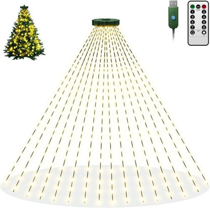 Btfarm Christmas Tree Lights - 400 LED Remote Fairy Lights | 6.6FT Waterproof Dimmable Twinkle for 5-7FT Trees