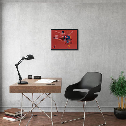 Wieco Art Framed Canvas Wall Art Composition VII, 1913 by Wassily Kandinsky Classic Abstract Famous Paintings Reproductions Canvas Wall Art for Home Decoration