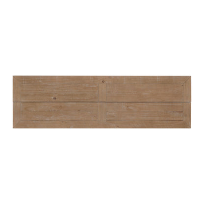 Martin Svensson Home Napa Solid Wood Pedestal Flip-Top Sofa Console Table, Driftwood