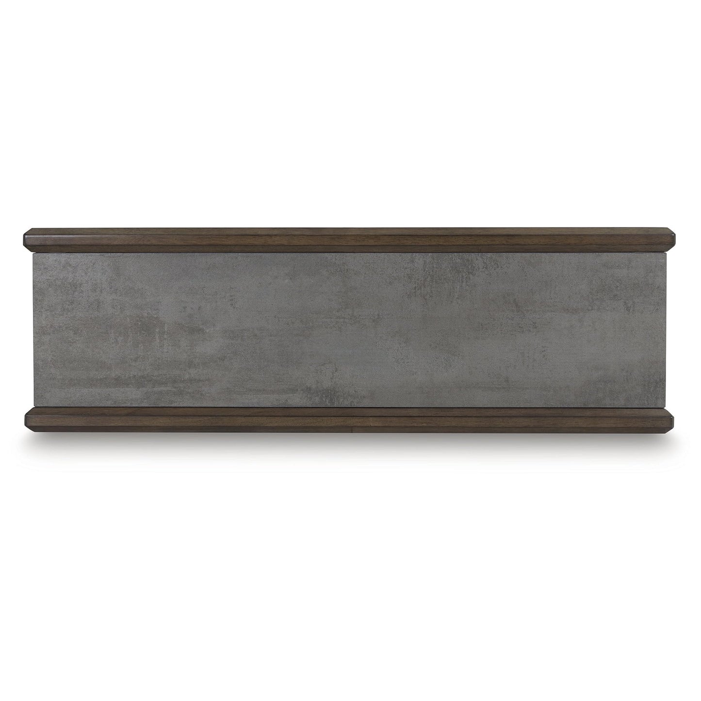 Signature Design by Ashley Kallenny Transitional Sofa Table with Open Shelf, Dark Brown & Gray