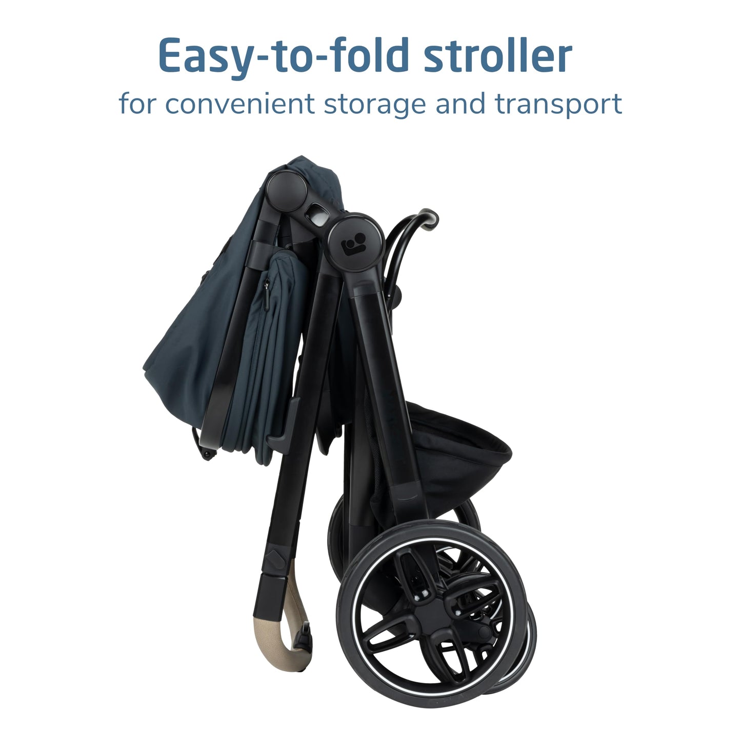 Maxi-Cosi Zelia Pro 5-in-1 Travel System with Mico Pro Infant Car Seat, Baby Stroller Combo, Reversible Seat, Large Wheels, Adjustable Handle, Newborn to Toddler, Lightweight, Seascape