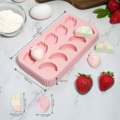 Stackable Silicone Dog Treat Molds, Non-Toxic BPA-Free, Make Homemade Frozen and Baked Pet Treats
