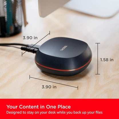 SANDISK 8TB Desk Drive SSD – Desktop External Solid State Drive, Up to 1000MB/s, USB-C, USB 3.2 Gen 2 - SDSSDT40-8T00-NA25