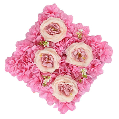 JIIPOREGJ Artificial Flowers Wall Backdrops,Easy to Install and Clean,for Outdoor Family Wedding Wall Panel Backdrop Decoration,15pcs