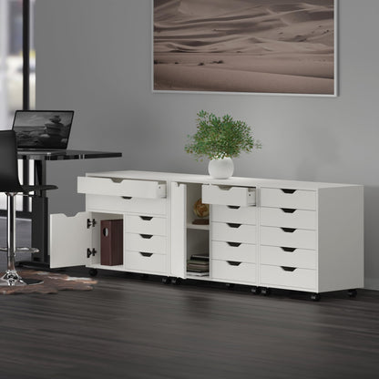 Halifax 3-Pc Storage Cabinet Set, White