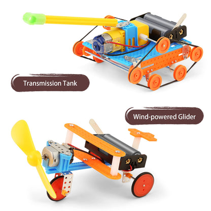 STEM Kits for Kids Crafts 6-8 8-12, Boys Gifts Toys for 6 7 8 Year Old Boy Birthday Gift Ideas, STEM Toys Crafts 6+ 7+ yr, Robotics Science Kits Activities Robot Building Age 8-10 9 10 11 12 13 14