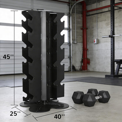 Fitvids Dumbbell Rack Multifunctional Weight Stand for Home Gym, Vertical