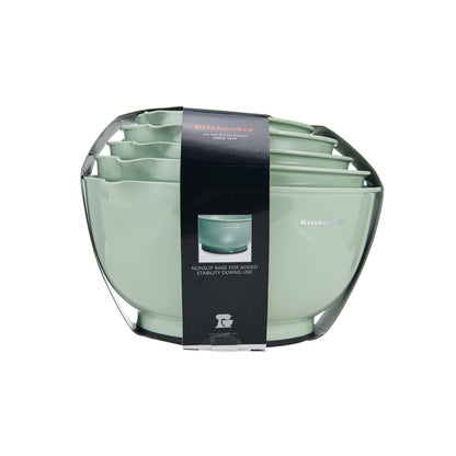 KitchenAid Classic Mixing Bowls, Set of 5, Pistachio