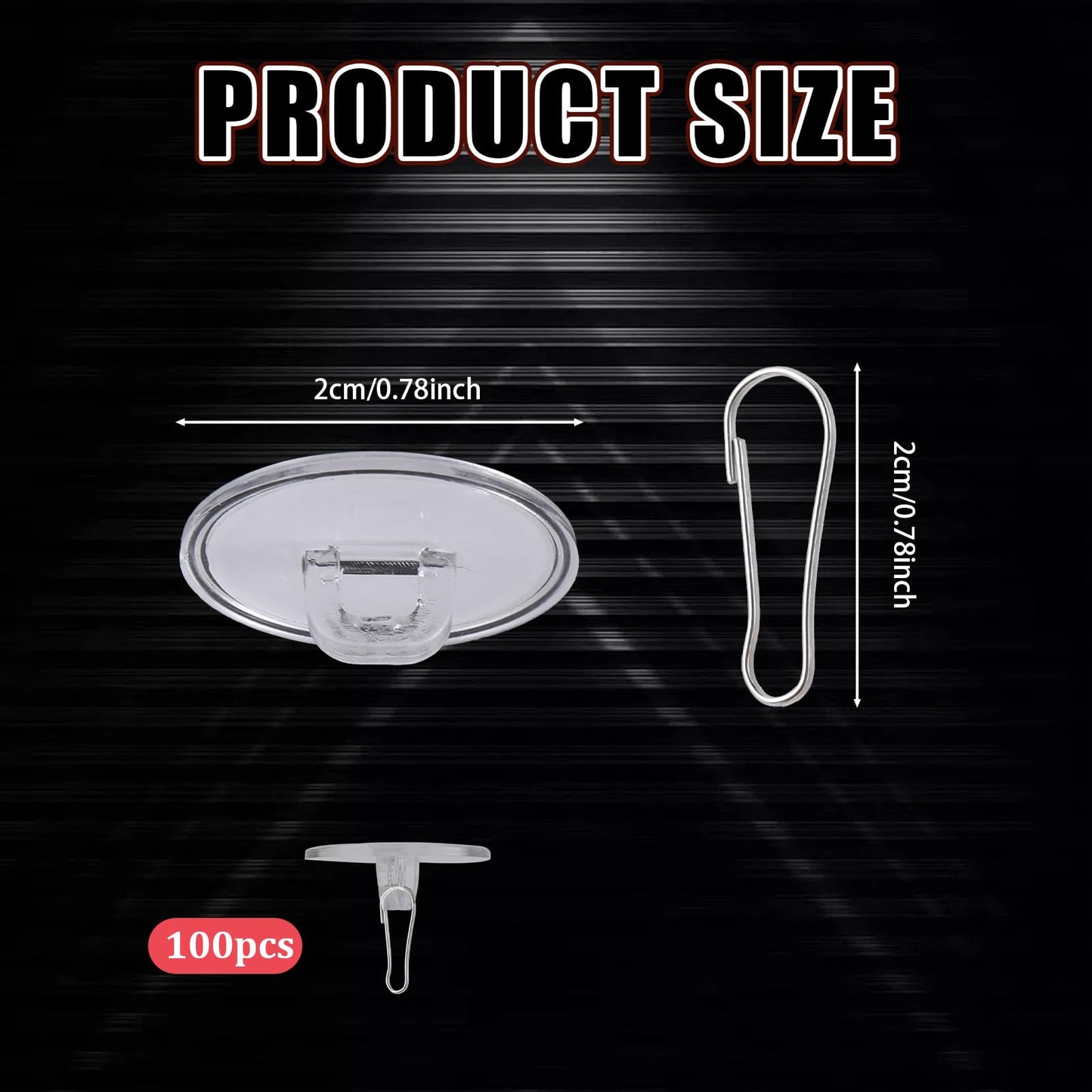 Aeaocvo 100 Pack Ceiling Hooks Adhesive Removable Transparent Wall Hanger with Hooks, 0.79” Small Disc Sticky Ceiling Hooks for Festival Wedding Halloween Christmas Party Decor