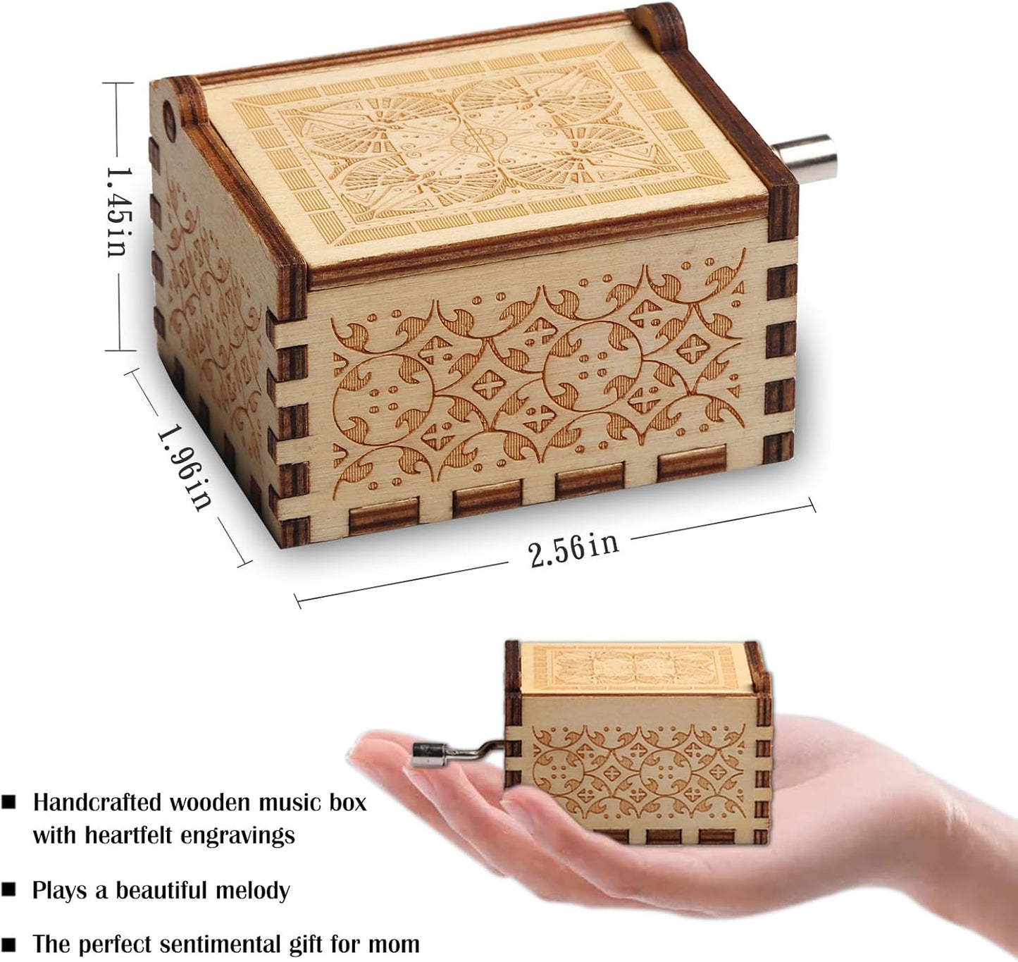 WSYEAR Mother's Day Music Box, Unique Gifts for Mom from Daughter or Son, Birthday Present Ideas