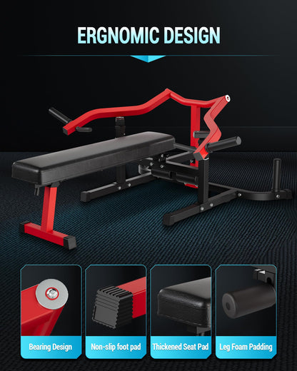 Chest Press Machine for Home Gym, 1250LBS Multi-Functional Bench Press Machine with Independent Converging Arms, Adjustable Flat & Incline Bench for Full Body Strength Training