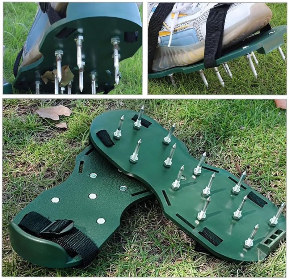 ZORZA 20Pcs Heavy-Duty Aerator Shoes Pegs - Metal Replacement Lawn Shoe Spikes for Garden Soil Aeration Equipment