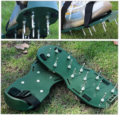 ZORZA 20Pcs Heavy-Duty Aerator Shoes Pegs - Metal Replacement Lawn Shoe Spikes for Garden Soil Aeration Equipment