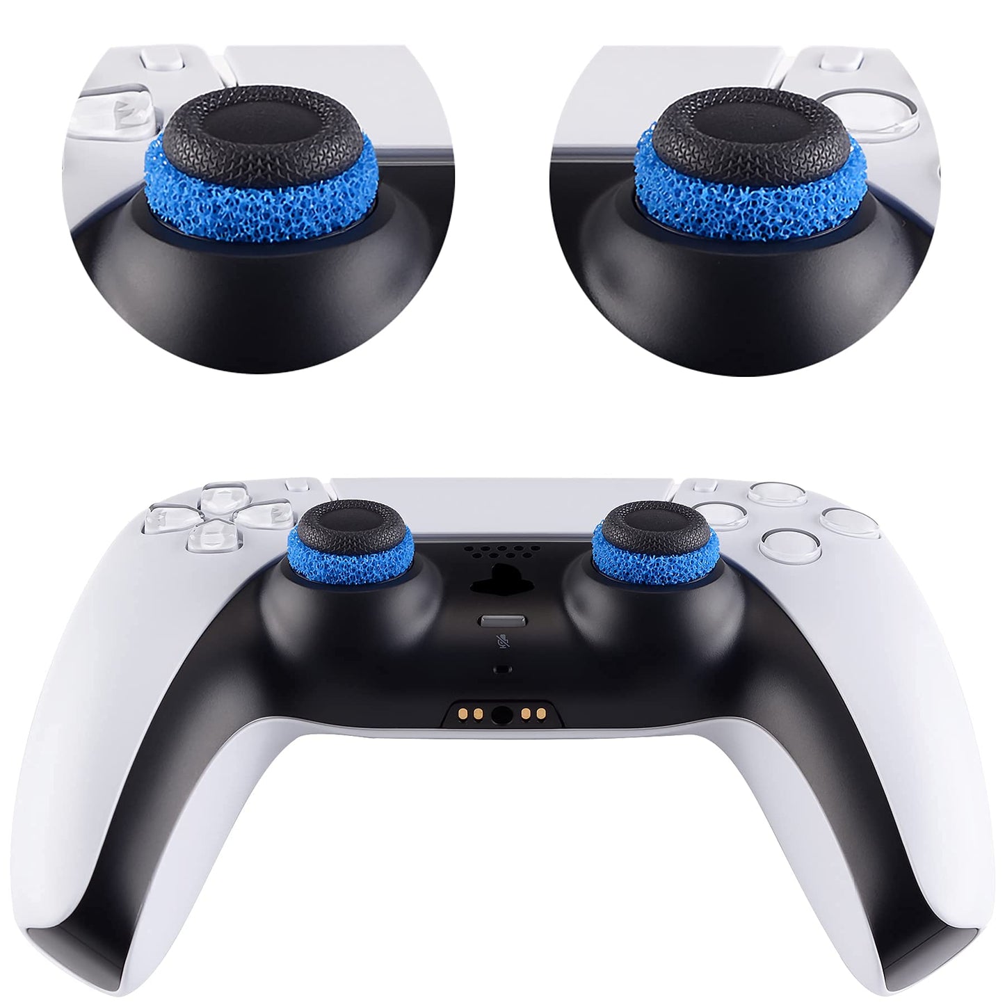 PlayVital Precision Rings for PS5, Xbox Series X/S, PS4, Xbox One, Switch Pro – 10 Pack Aim Assist Joystick Rings, 3 Resistance Levels, 5 Colors for FPS Games & Motion Control