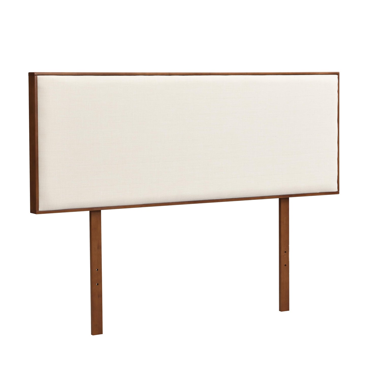 Merax King Size Bamboo Upholstered Adjustable Headboard with 3 Height, Easy Assembly, Brown+Beige