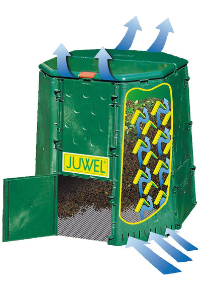 Exaco Trading Company AQ 187 AeroQuick Large Compost bin, 187 Gallon, Green