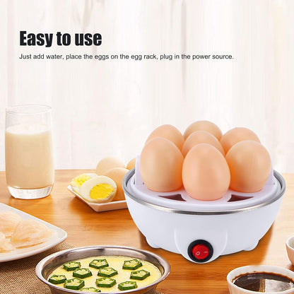 Electric Mini Eggs Cooker, Rapid Boiler for 6 Eggs, Poached, Scrambled, Omelets, Auto Shut Off (US Plug 110V)