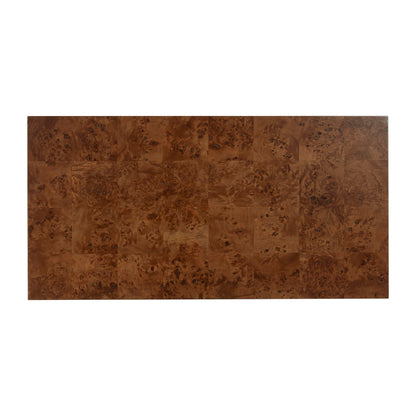SAFAVIEH Couture Collection – Betharose Walnut Burl Wood Coffee Table, Modern Rectangular Living Room Centerpiece (SFV2220A)