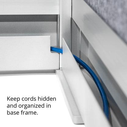 Stand Up Desk Store ReFocus Modular and Expandable Office Partition Wall System (53x70 Starter + 53x70 Extension)