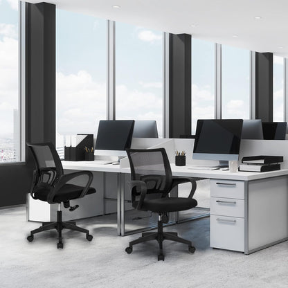 Neo Chair Office Computer Desk Chair, Gaming-Ergonomic Mid Back Cushion with Lumbar Support and Wheels