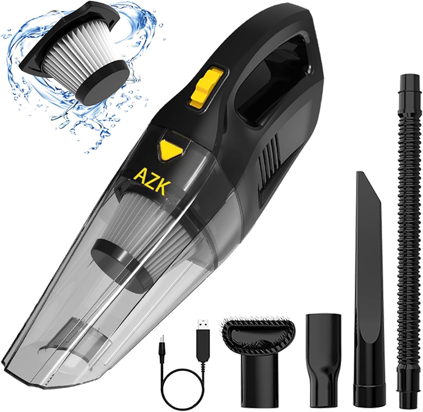 Dust Buster Upgrade Handheld Vacuum - Cordless Rechargeable Handheld Vacuums 12000PA-16500PA for Car, Home, Pet Hair