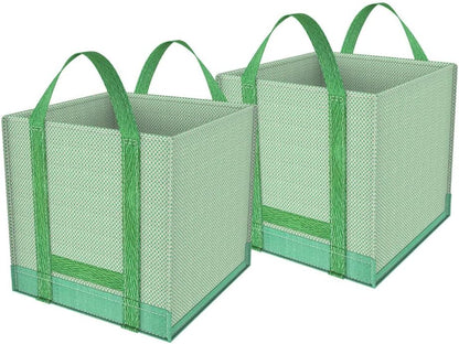 CDLXSH 32 Bushes(2-Pack 32Gallons) Gallons Reusable Garden Waste Bags, Yard Waste Bags, Lawn/Leaf Bags, Heavy Duty