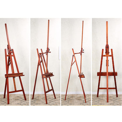 Tripod Easel, Adjustable Wood Artist Easel for Painting, Wooden A-Frame Studio Easel, Large Art Easel with Canvas Holder (B 57 * 170)