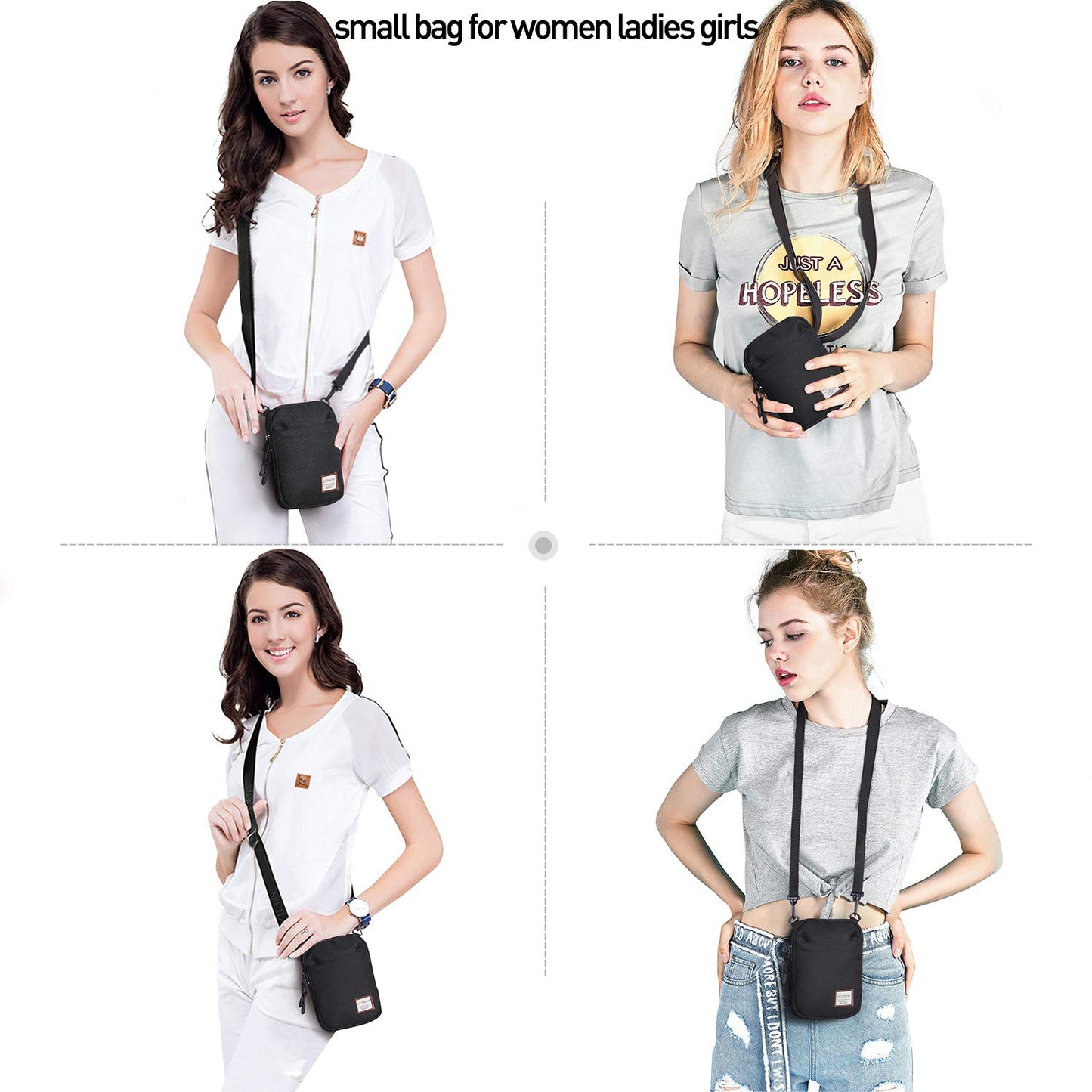 Mini Crossbody Bags Small Shoulder Satchel Bag Neck Pouch Bag for Men and Women