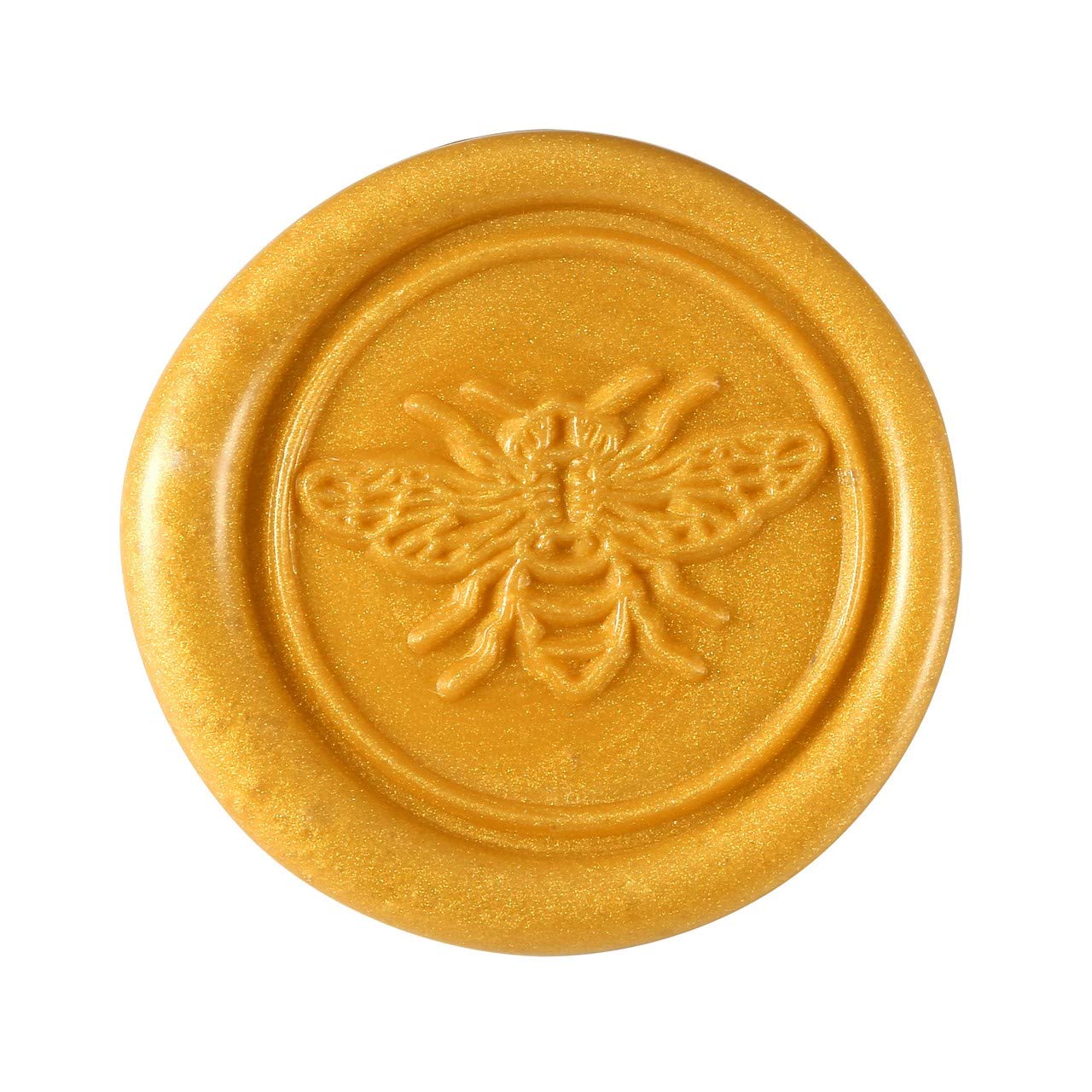Yoption Wax Seal Stamp Kit, Bee Sealing Stamp with Gold Red Silver Sealing Wax Sticks Gift Box Set for Invitations, Cards, Letters, Gift Idea