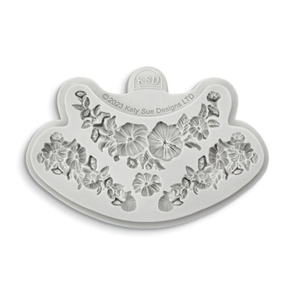 Katy Sue Floral Swag & Drop Silicone Mold For Cake, Cookie Decorating, & Craft. Use With Fondant, Gum Paste, Sugar Paste, & Air Dry Clay from Designs Fondant Molds