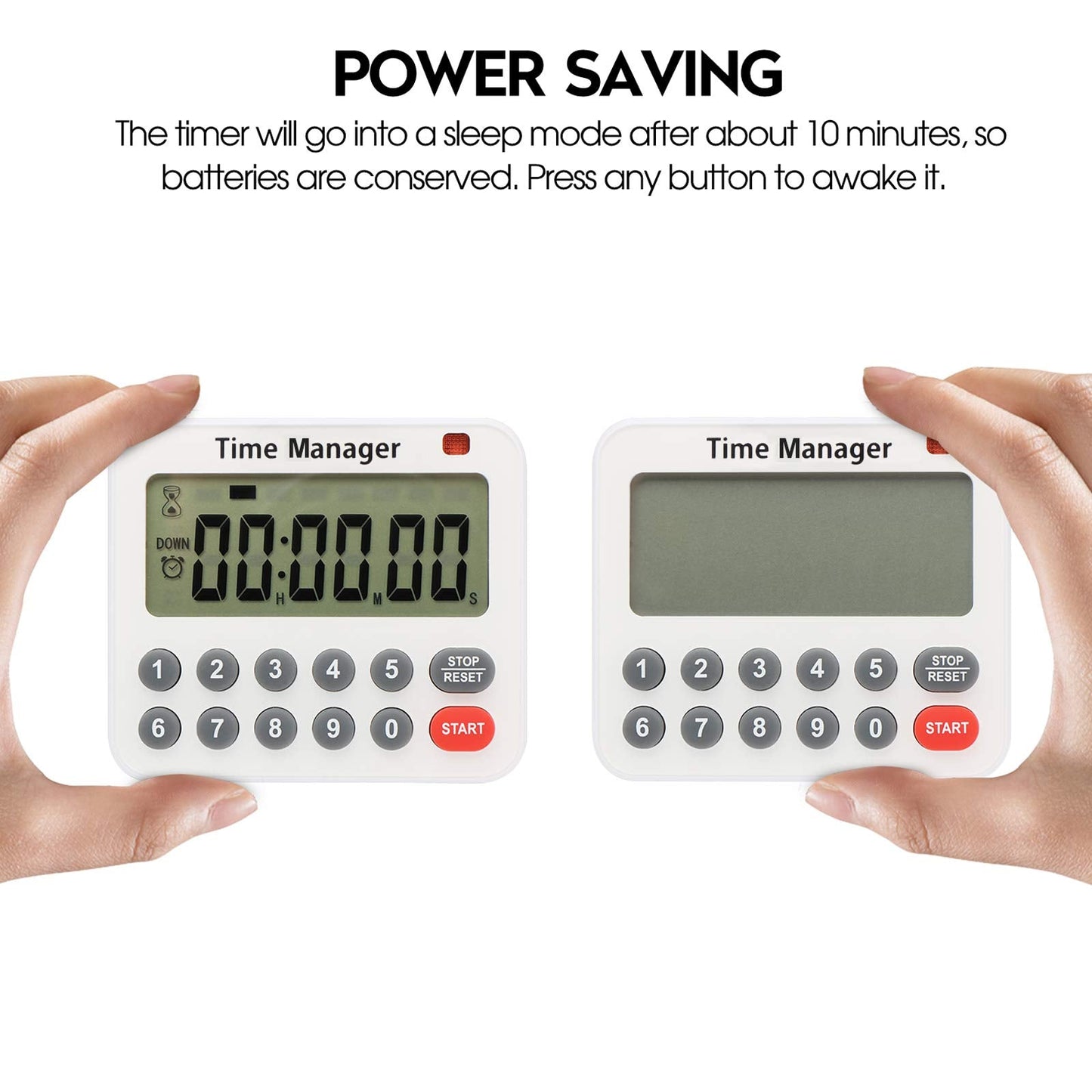 AIMILAR Magnetic Digital Kitchen Timer with Direct Numerical Keypad, Loud Alarm - 99Hr Countdown Count Up Timer for Cooking Baking Classroom, Batteries Included