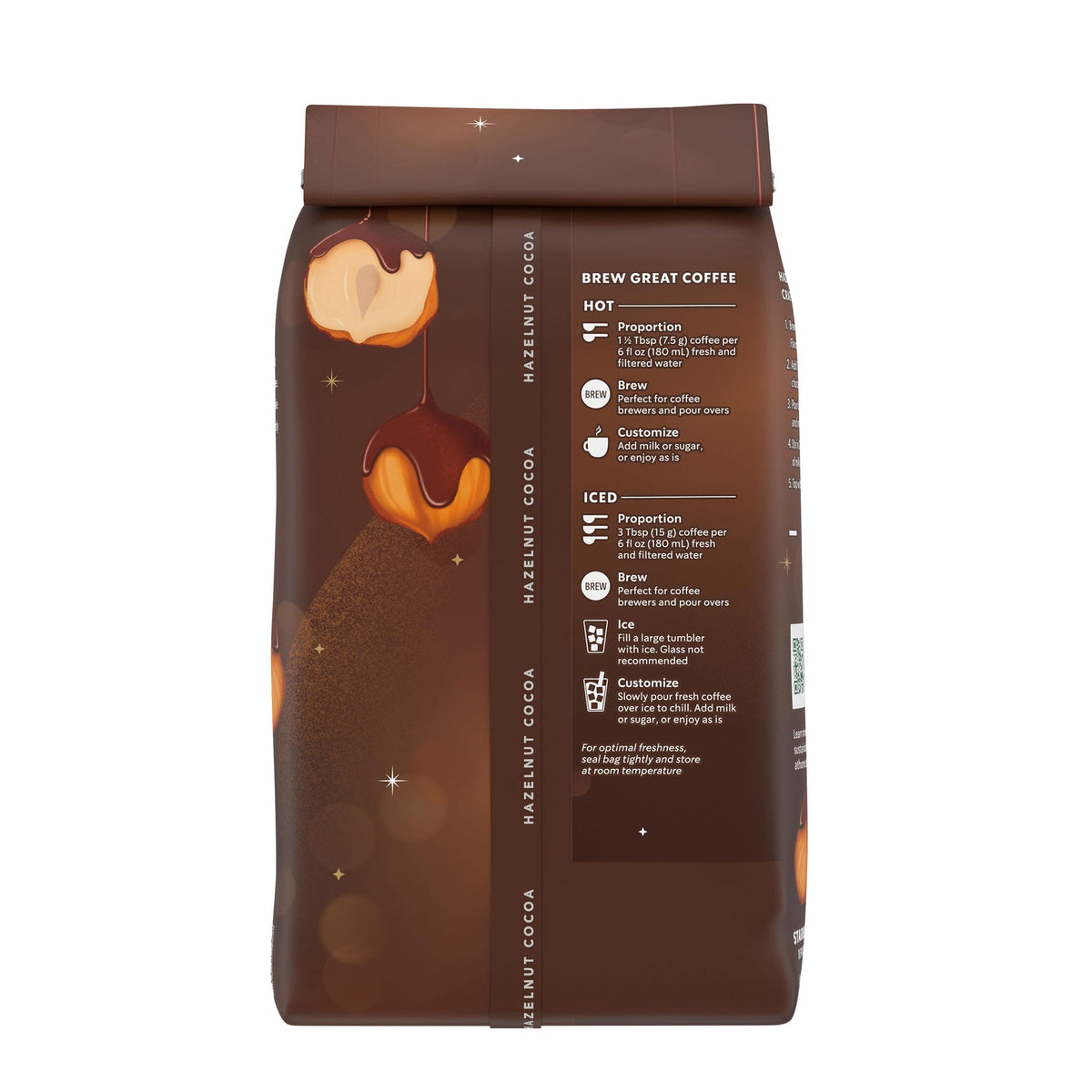 Starbucks Hazelnut Cocoa Flavored Ground Coffee, 100% Arabica, 17 oz