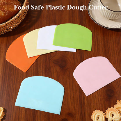 36 Pcs Food Scraper, Flexible Dough Scraper, Multifunctional Kitchen Scrapers Tool, Bread Dough Cutter, Cake Smoother for Icing,