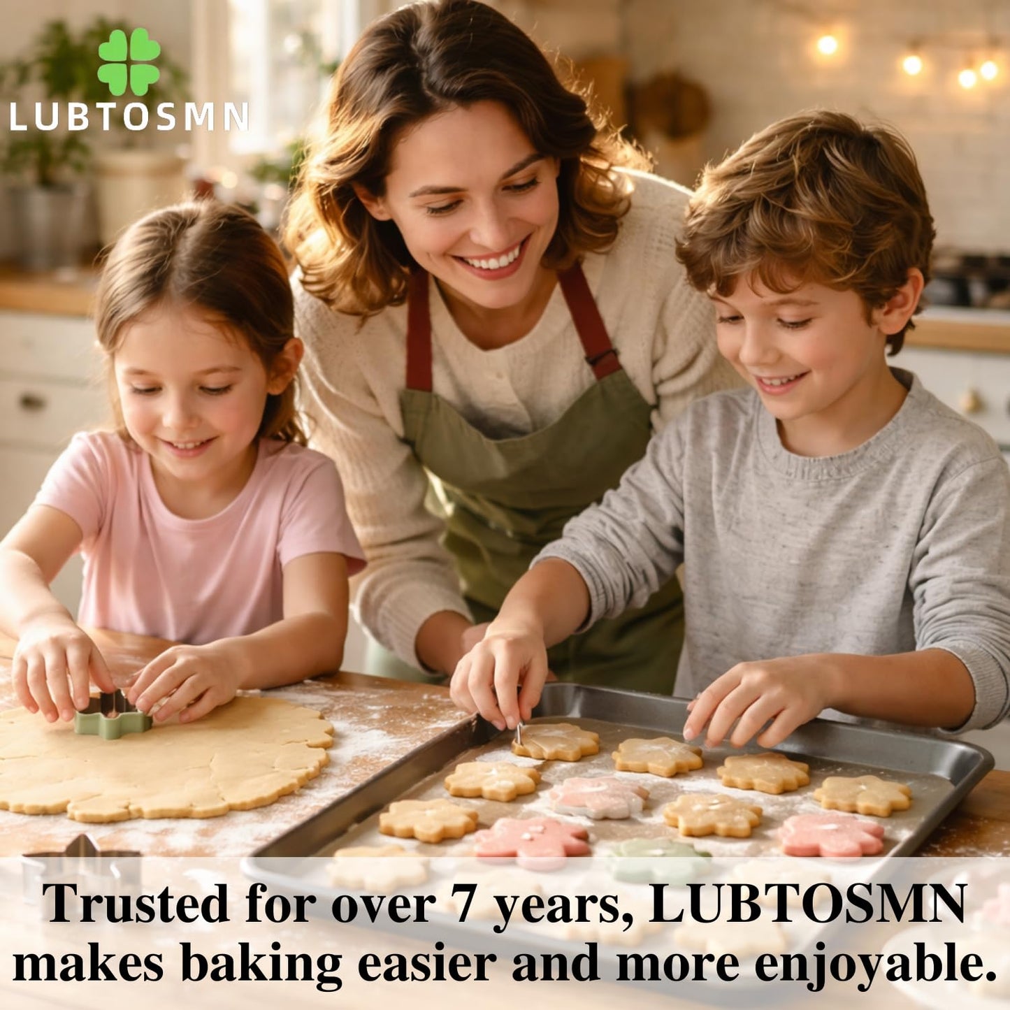 LUBTOSMN Flower and Leaf Cookie Cutter Set-7 Piece-Daisy, Lily, Rose, Tulip, Oak Leaf and Butterfly Fondant Biscui Cutters