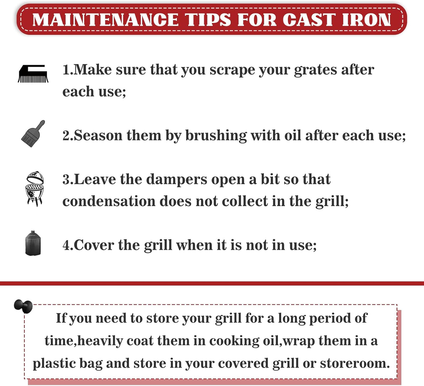 (15.5"-Fit KAMaster Cast Iron Cooking Grids Grates Compatible with Medium Big Green Egg Charcoal Grill Egg Grate Round