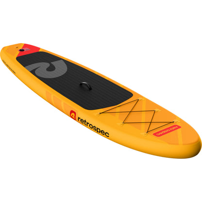 Retrospec Weekender Inflatable Stand Up Paddle Board Includes Paddle, Pump, Travel Bag and Accessories 10’6” Lightweight Inflatable SUP, Puncture Resistant Inflatable Paddle Board for Adults