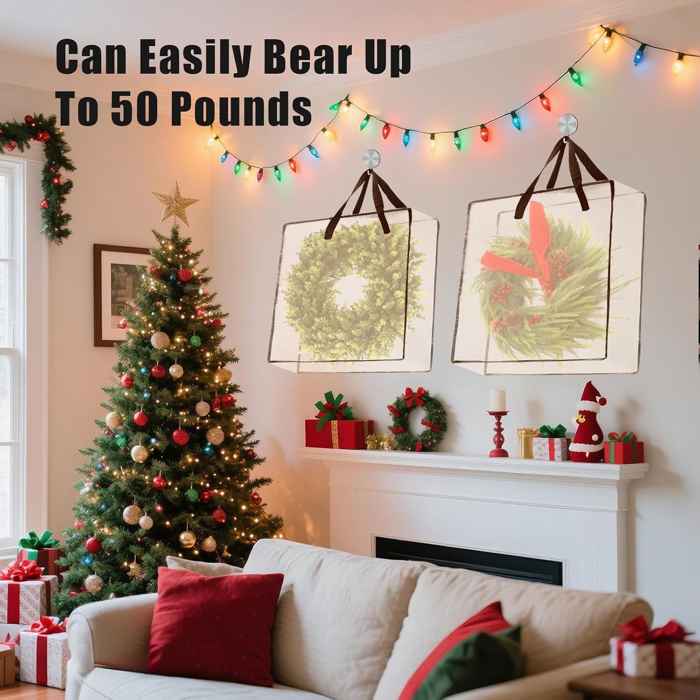 Skiennix Wreath Storage Bag - 26 Inch | 95L Container for Seasonal Decor & Bedding