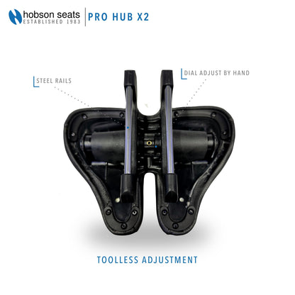 Hobson Pro Hub X2 Saddle – Ultimate Long-Distance Comfort with Magnesium Alloy, Gel Foam Padding, and Water-Resistant Cover for On & Off-Road Cycling