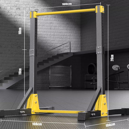 Heavy Duty Free Standing Pull Up Bar 11 Level Height Adjustable Dip Station for Home Gym Multi Function Strength Training Fitness Workout Station