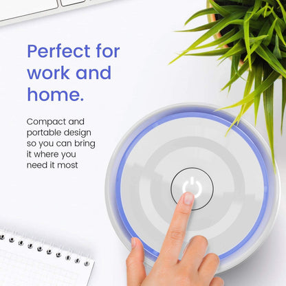Pro Breeze Small Air Purifier HEPA - True HEPA Filter, 99.7% Smoke, Dust, Pollen, Desktop Air Purifier