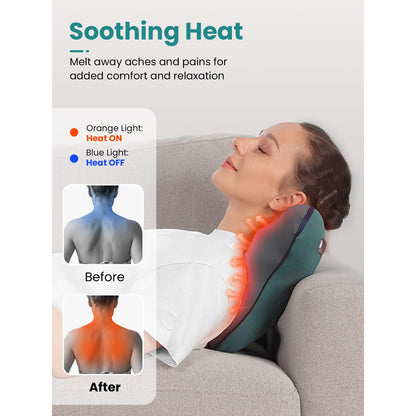 BOB AND BRAD Cordless Back Massager with Heat FSA Eligible HSA Eligible, Shiatsu Neck Massager for Pain Relief Deep Tissue, 3D Kneading Massage Pillow for Pain Relief, Birthday Gifts for Women Men