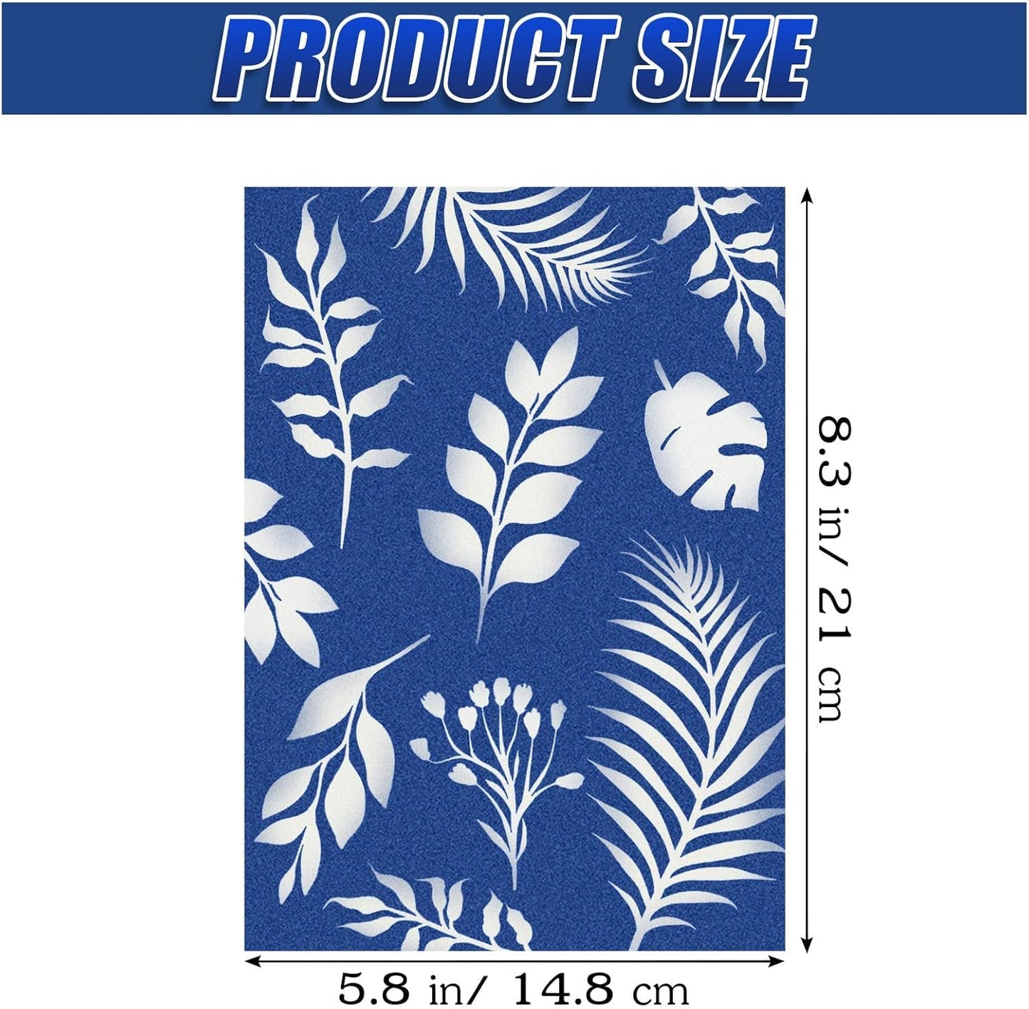 Sun Print Paper Kit Cyanotype Paper, 60 Sheets Cyanotype Papers with 1 Sheet Acrylic Panel, High Sensitive Nature Solar Activated Printing Art Supplies for Arts Crafts DIY Project