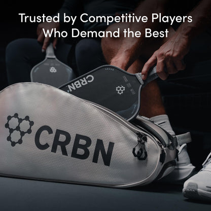 CRBN Pickleball - TruFoam Waves Paddle - Square - Carbon Fiber Pickleball Paddle - 100% Foam Core Designed for Maximum Power, 14mm
